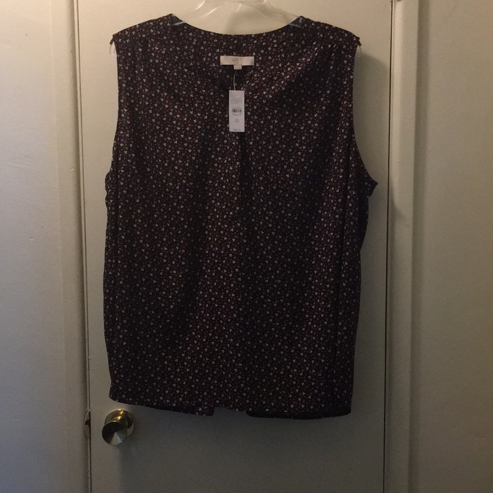 Loft Sleeveless Blouse Plus Size 24
